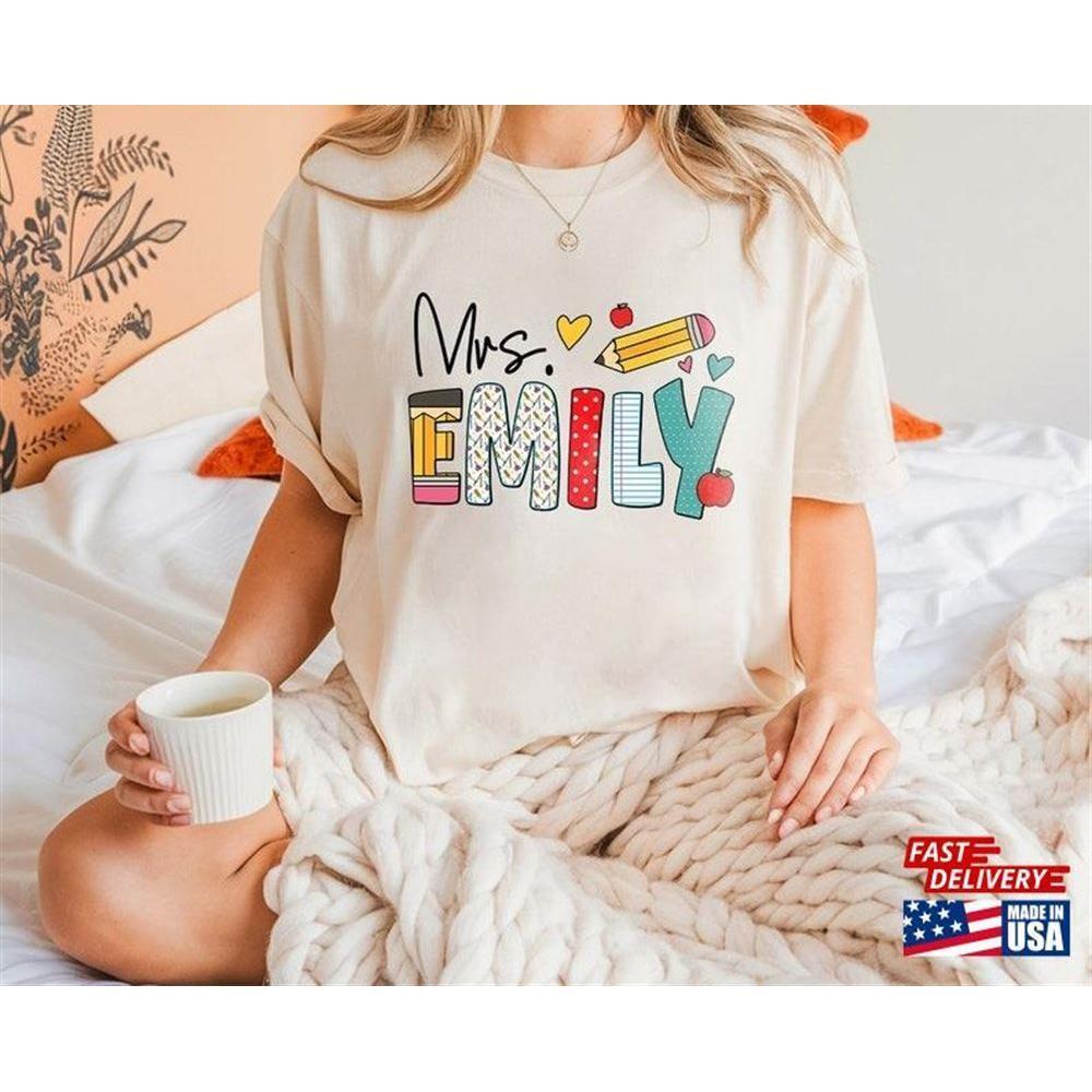 Custom Teacher Name Shirt Personalized Back To School Shirt Tshirt